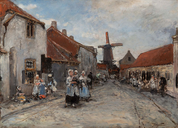Street in a Dutch Village | Oil Painting Reproduction