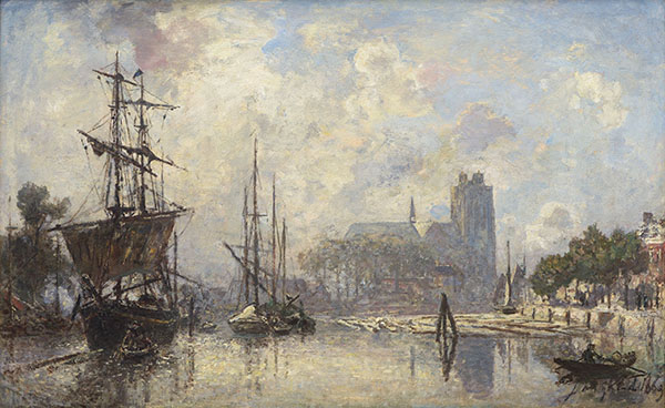 The Port of Dordrecht 1869 | Oil Painting Reproduction
