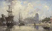 The Port of Dordrecht 1869 By Johan Barthold Jongkind
