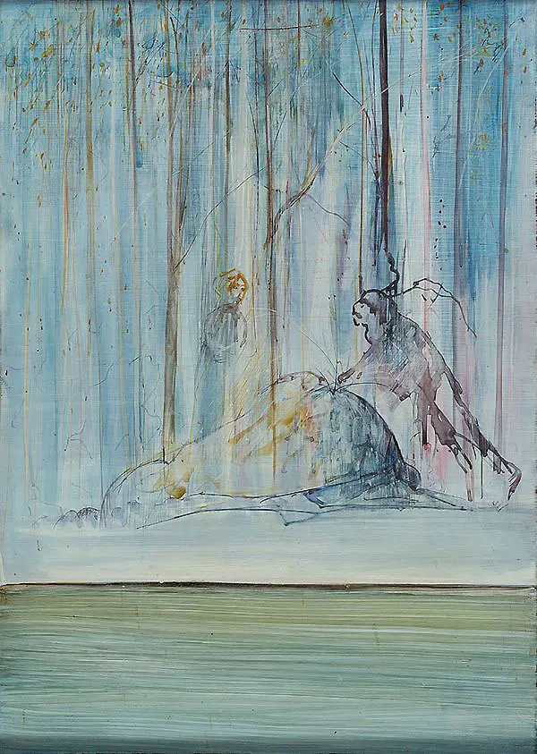Moses Striking the Rock c1976 By Arthur Merric Boyd