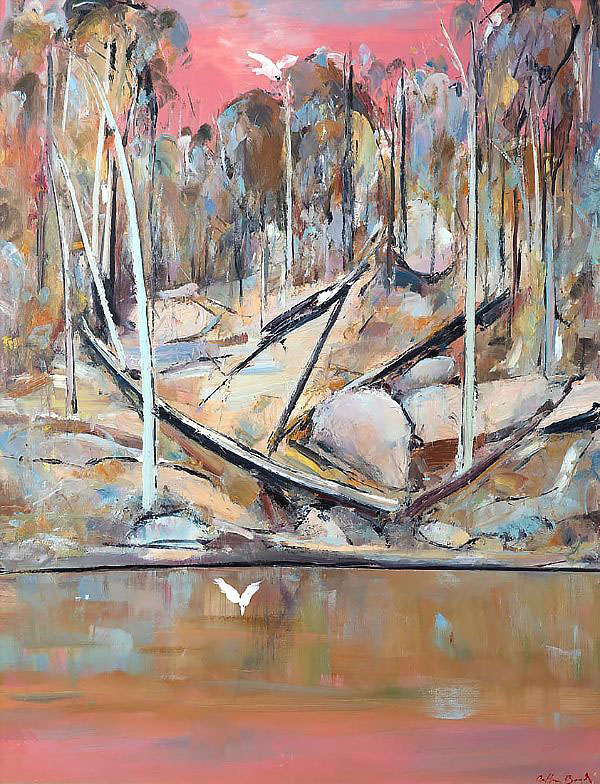 Pink Shoalhaven Landscape | Oil Painting Reproduction