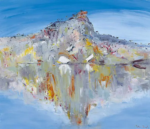 Pulpit Rock with Reflection c1990 By Arthur Merric Boyd