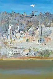 Rocky Hillside Shoalhaven c1980 By Arthur Merric Boyd