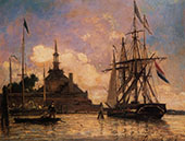 The Port of Rotterdam II By Johan Barthold Jongkind