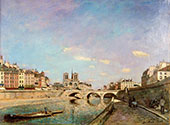 The Seine and Notre Dame de Paris By Johan Barthold Jongkind