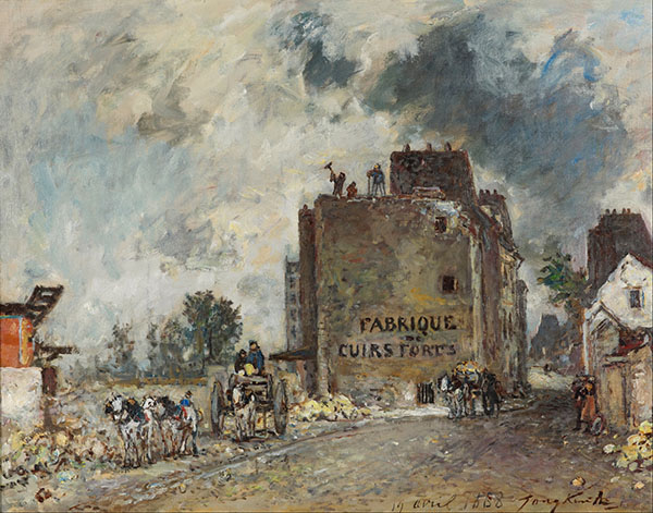 Demolition Work in Rue des Franc Bourgeois St Marcel 1868 | Oil Painting Reproduction