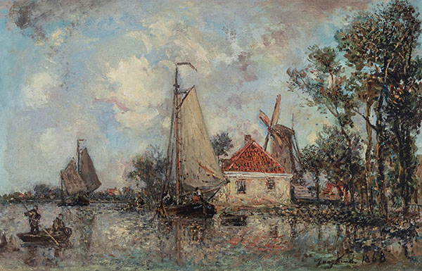 Dordrecht by Johan Barthold Jongkind | Oil Painting Reproduction