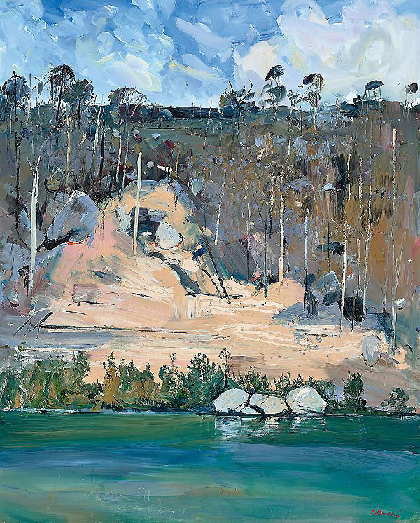 Shoalhaven Cliff and River 1994 | Oil Painting Reproduction