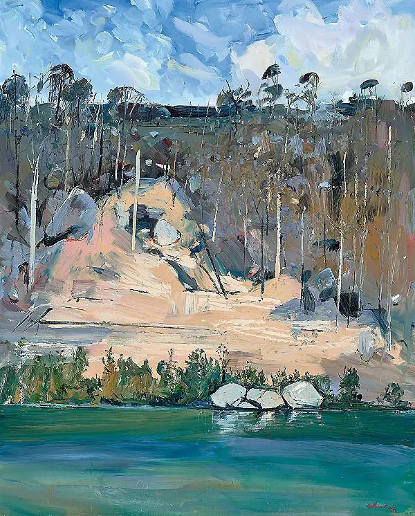 Shoalhaven Cliff and River 1994 By Arthur Merric Boyd