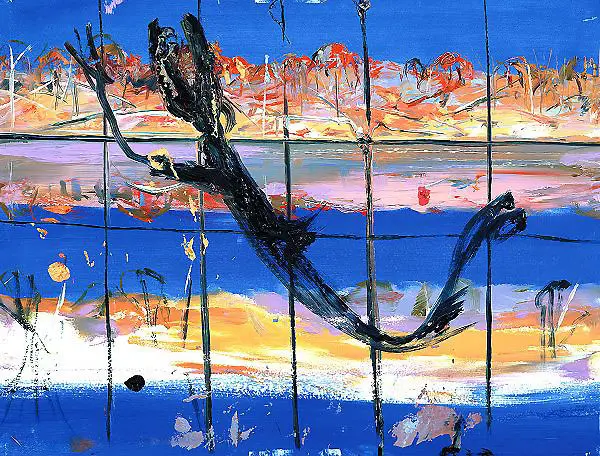 Shoalhaven Landscape with Black Figure By Arthur Merric Boyd