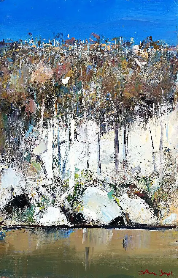 Shoalhaven Riverbank with White Cockatoo By Arthur Merric Boyd