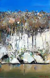 Shoalhaven Riverbank with White Cockatoo By Arthur Merric Boyd