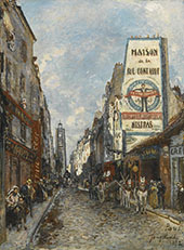 La Rue Saint Jacques Paris By Johan Barthold Jongkind