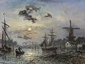 Le Port de Rotterdam By Johan Barthold Jongkind