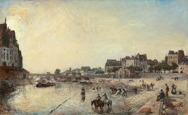 Le Quai Des Celestins 1869 | Oil Painting Reproduction