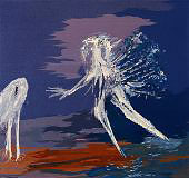 Starry Night White Dog 1968 By Arthur Merric Boyd