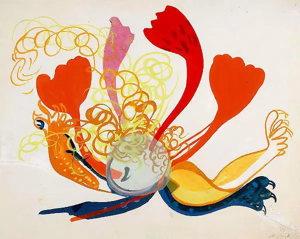 Study for Tapestry Figure and Beast By Arthur Merric Boyd