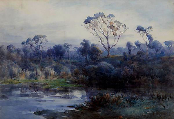 Tasmanian Landscape by Arthur Merric Boyd | Oil Painting Reproduction