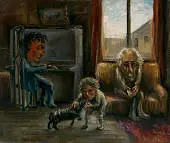 The Brown Room 1943 By Arthur Merric Boyd