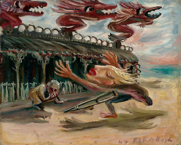 The Gargoyles 1944 by Arthur Merric Boyd | Oil Painting Reproduction