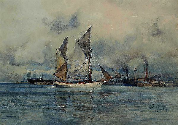 The Schooner Returning Home 1895 | Oil Painting Reproduction