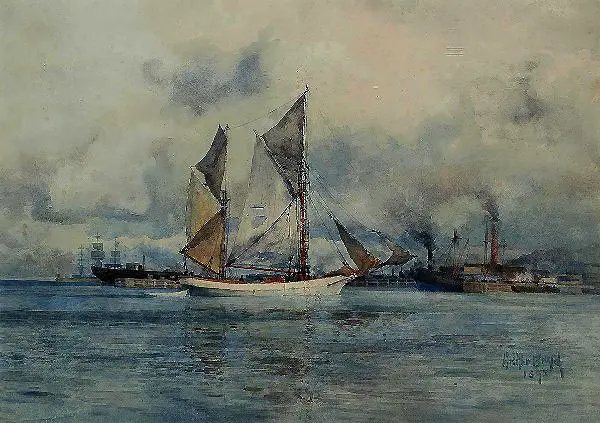The Schooner Returning Home 1895 By Arthur Merric Boyd