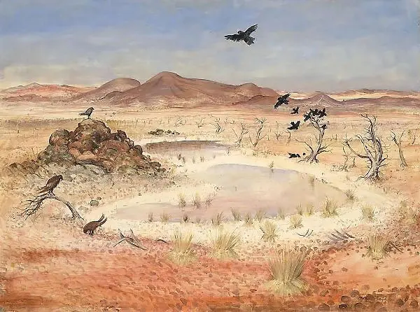 The Waterhole Central Australia By Arthur Merric Boyd