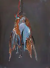 Two Pheasants and a Pigeon 1990 By Arthur Merric Boyd