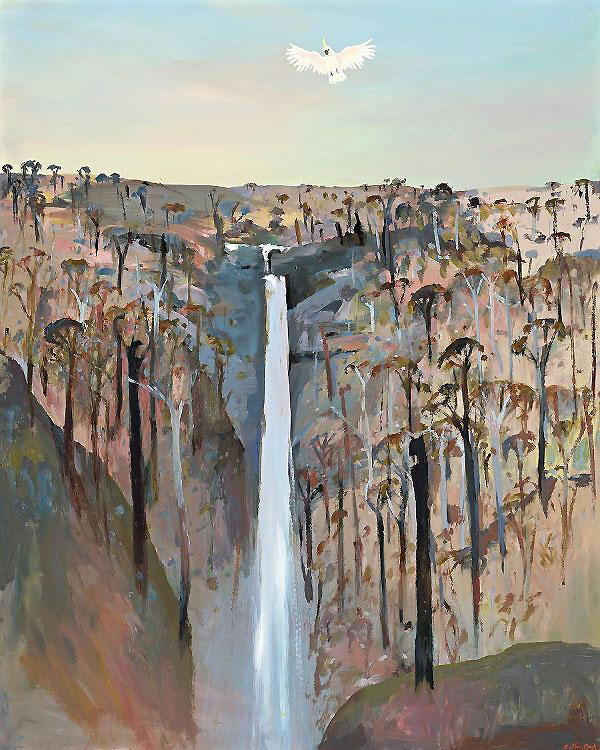 Waterfall on the Banks of the Shoalhaven River | Oil Painting Reproduction