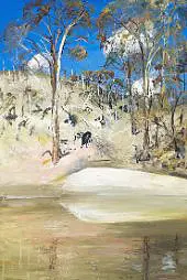 Waterhole and Ram c1981 By Arthur Merric Boyd
