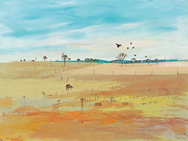 Wimmera Landscape c1980 by Arthur Merric Boyd | Oil Painting Reproduction