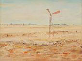 Windmill Wimmera Landscape By Arthur Merric Boyd