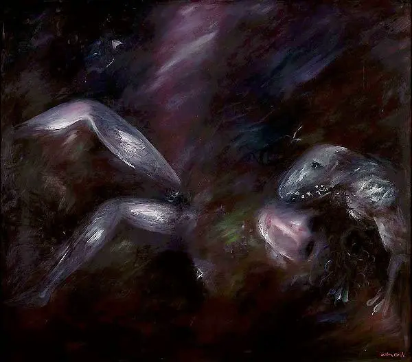 Woman and Dog 1962 By Arthur Merric Boyd