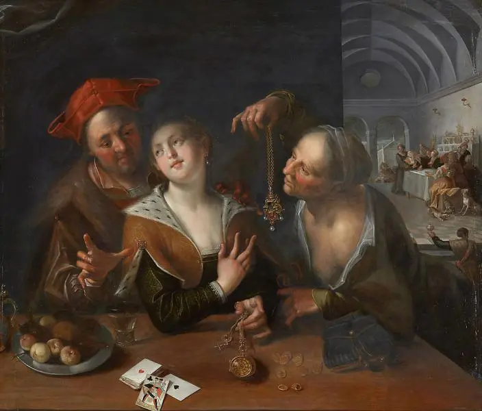 The Procuress By Hans von Aachen