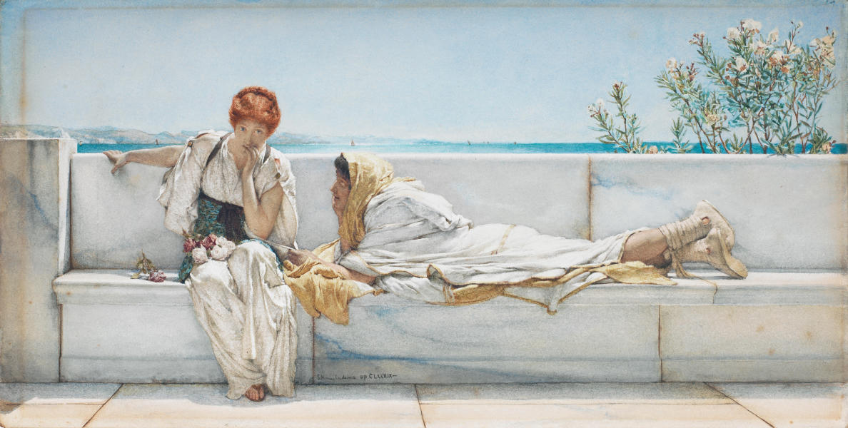 A Solicitation 1878 by Lawrence Alma Tadema | Oil Painting Reproduction
