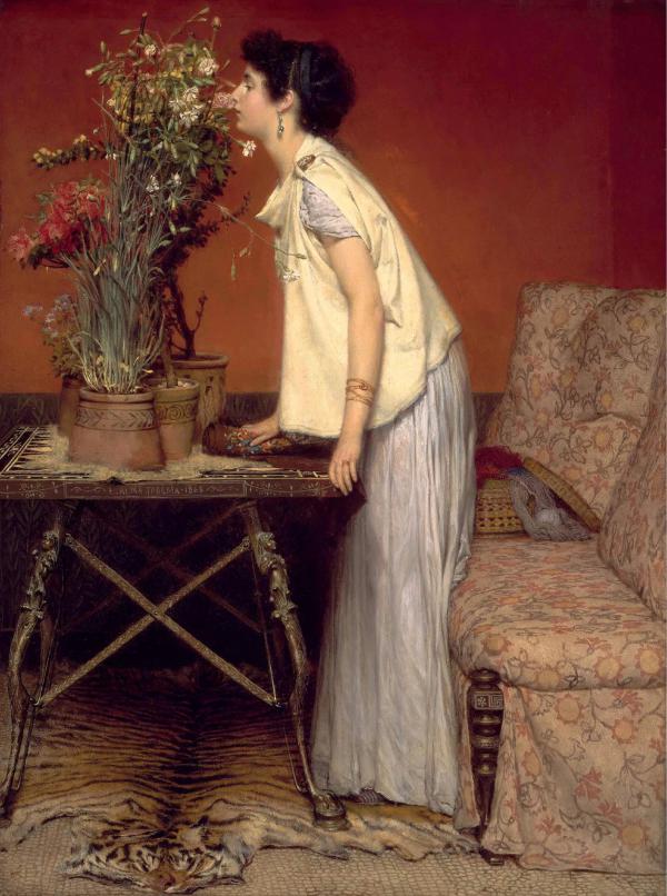 Flowers 1868 by Lawrence Alma Tadema | Oil Painting Reproduction