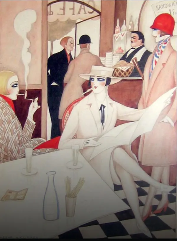 Au Cafe By Gerda Wegener