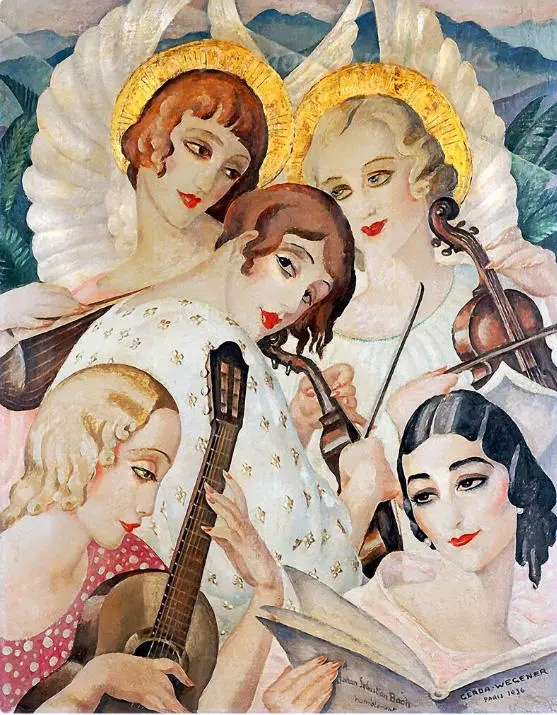 Johann Sebastien Bach Humblement By Gerda Wegener