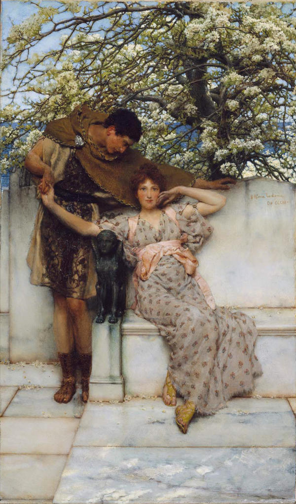 Promise of Spring 1890 by Lawrence Alma Tadema | Oil Painting Reproduction