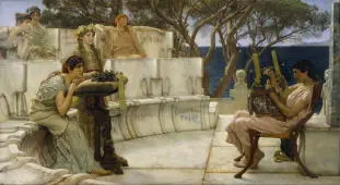 Sappho and Alcaeus 1881 By Lawrence Alma Tadema