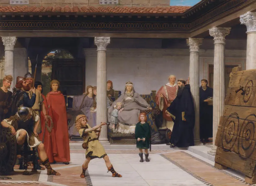 The Education of the Children of Clovis By Lawrence Alma Tadema