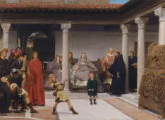 The Education of the Children of Clovis By Lawrence Alma Tadema