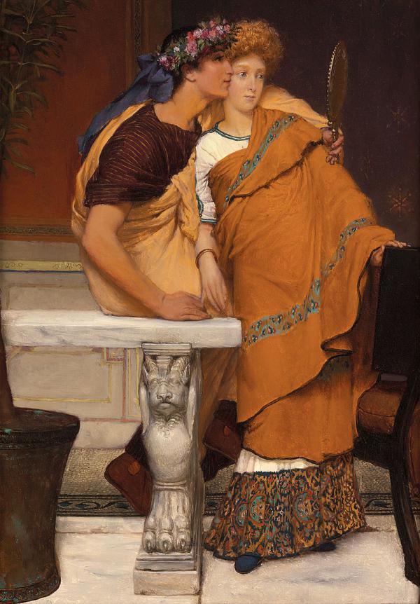 The Mirror by Lawrence Alma Tadema | Oil Painting Reproduction