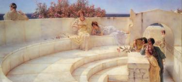 Under the Roof of Blue Ionian Weather By Lawrence Alma Tadema