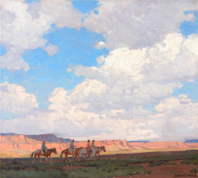 Desert Sky by Edgar Alwin Payne | Oil Painting Reproduction