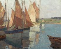 French Fishing Boats By Edgar Alwin Payne