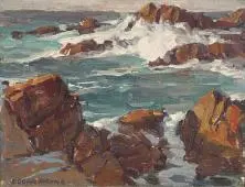 Laguna Beach Coastal Scene By Edgar Alwin Payne
