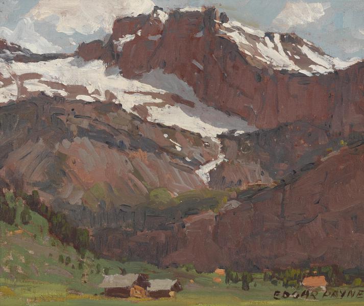 Swiss Mountain Scene by Edgar Alwin Payne | Oil Painting Reproduction