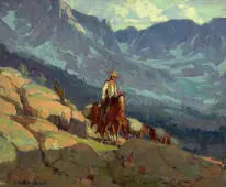 The Lone Packer By Edgar Alwin Payne
