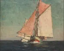 Tuna Boats By Edgar Alwin Payne
